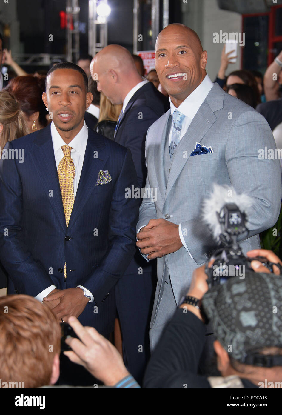 Dwayne Johnson, Chris Ludacris Bridges 060  at Furious 7 Premiere at the TCL Chinese Theatre in Los Angeles. April 1, 2015.Dwayne Johnson, Chris Ludacris Bridges 060  Event in Hollywood Life - California, Red Carpet Event, USA, Film Industry, Celebrities, Photography, Bestof, Arts Culture and Entertainment, Topix Celebrities fashion, Best of, Hollywood Life, Event in Hollywood Life - California, Red Carpet and backstage, movie celebrities, TV celebrities, Music celebrities, Arts Culture and Entertainment, vertical, one person, Photography,    inquiry tsuni@Gamma-USA.com , Credit Tsuni / USA,   Stock Photo