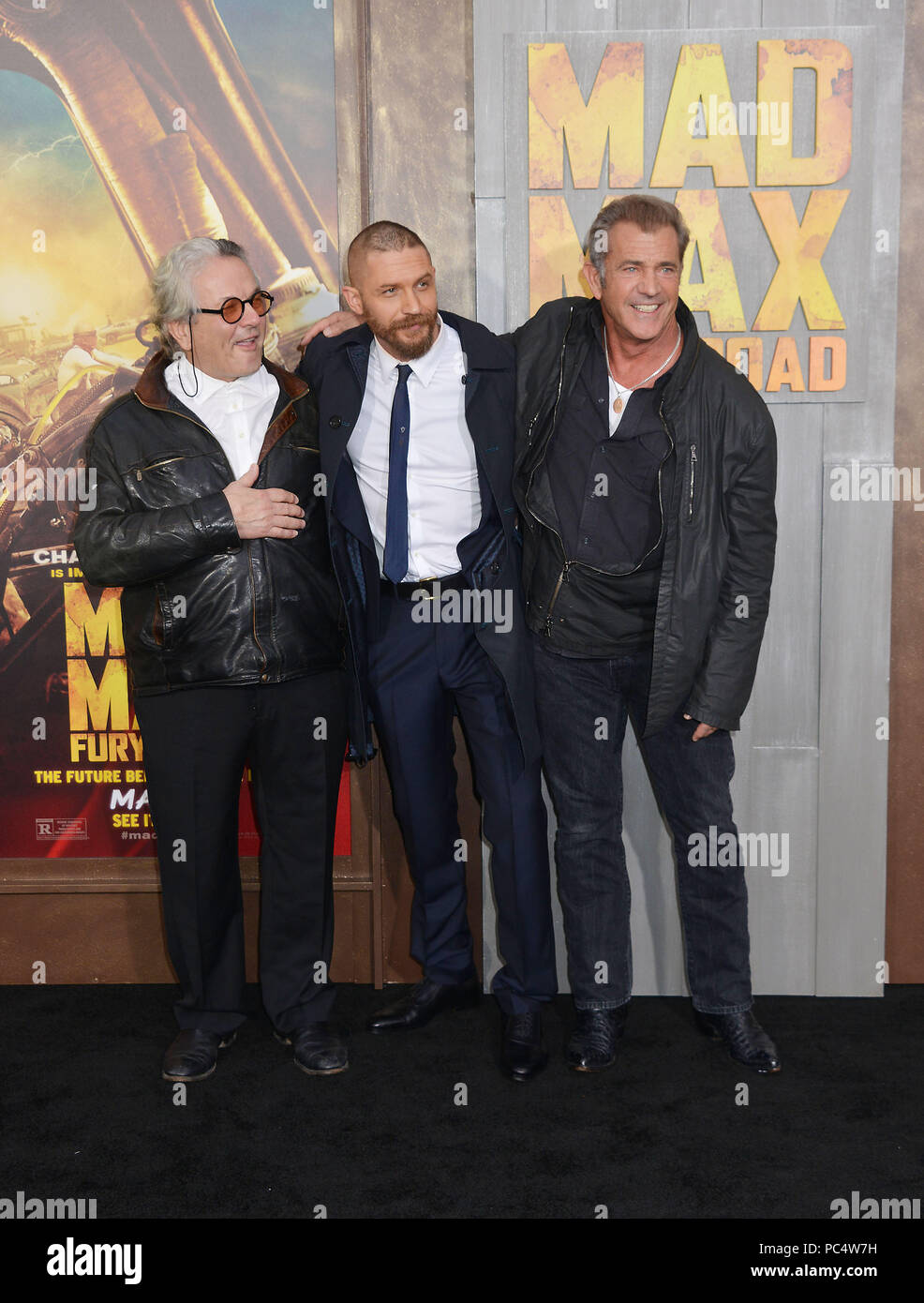 George Miller, Tom Hardy, Mel Gibson 017 arriving at the Mad Max Fury Road Premiere at the TCL Chinese Theatre in Los Angeles. May 7, 2015.George Miller, Tom Hardy, Mel Gibson 017  Event in Hollywood Life - California, Red Carpet Event, USA, Film Industry, Celebrities, Photography, Bestof, Arts Culture and Entertainment, Topix Celebrities fashion, Best of, Hollywood Life, Event in Hollywood Life - California, Red Carpet and backstage, movie celebrities, TV celebrities, Music celebrities, Arts Culture and Entertainment, vertical, one person, Photography,    inquiry tsuni@Gamma-USA.com , Credit  Stock Photo