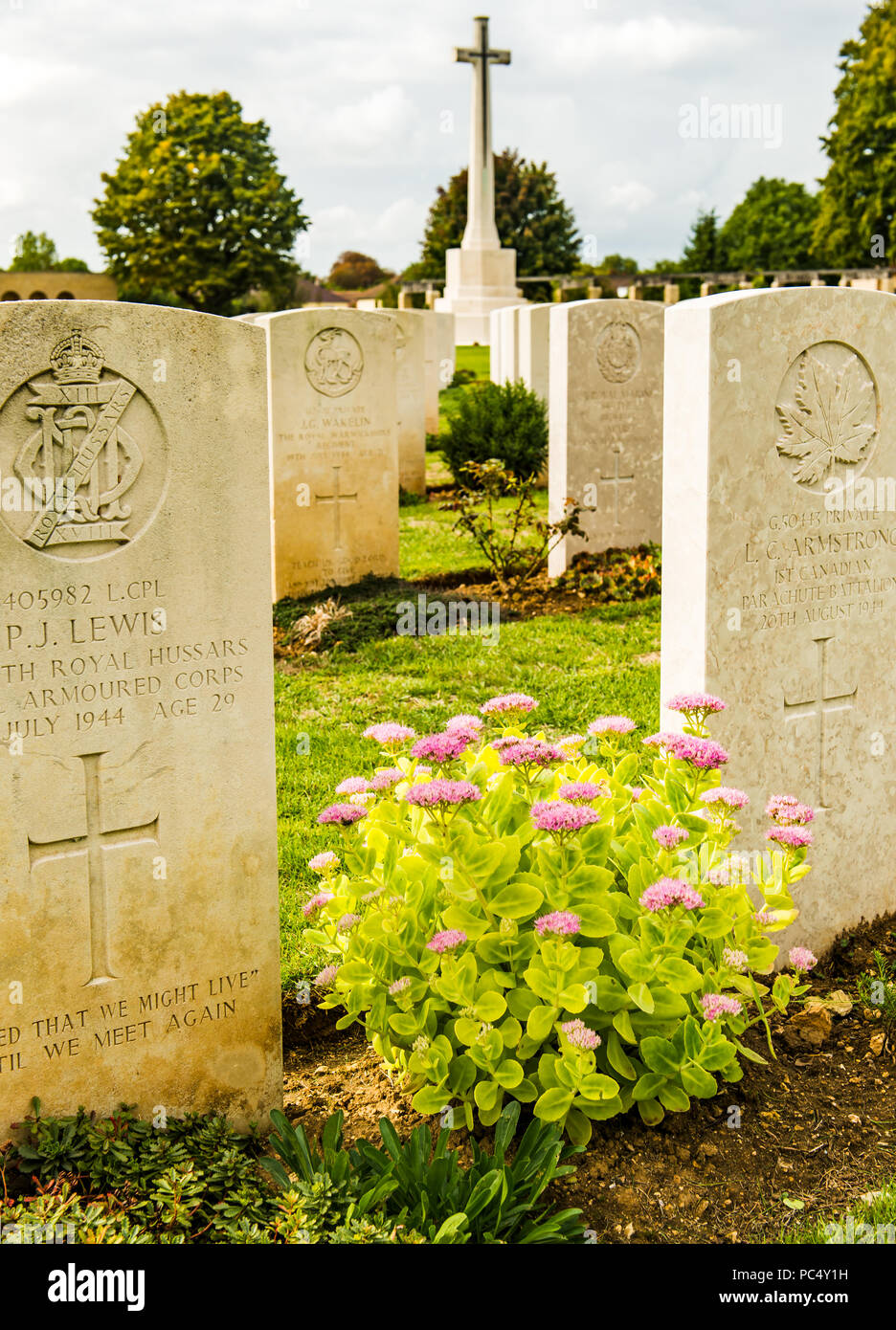 WW2 cemetery, Normandy, France Stock Photo Alamy