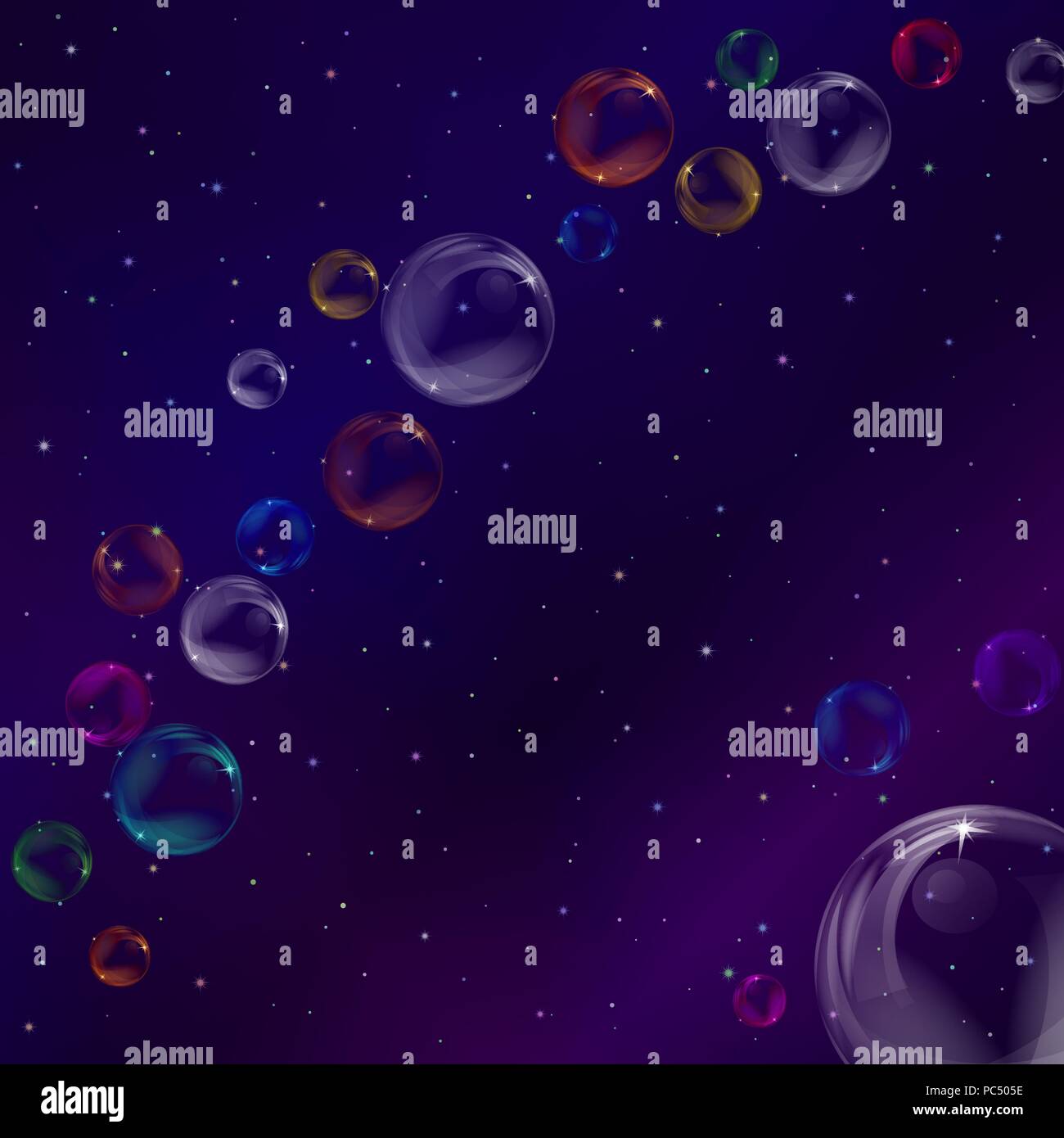 Bubbles in space Stock Vector Image & Art Alamy