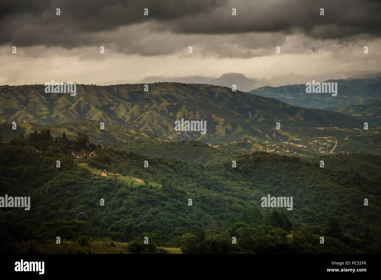 Valley of Thousand Hills Stock Photo Alamy