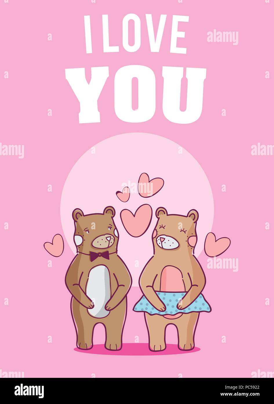 I love you card Stock Vector Image & Art - Alamy