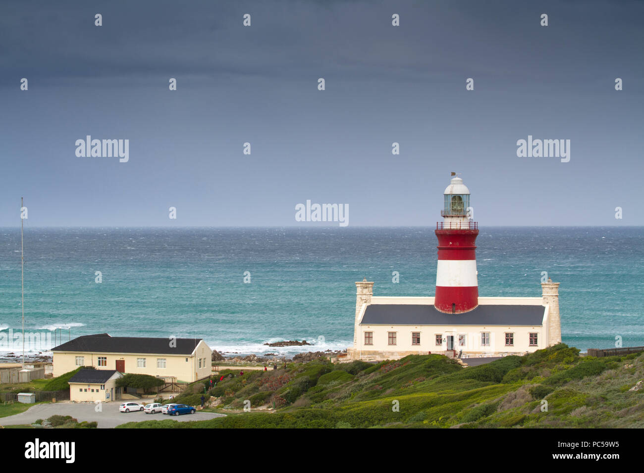 L'Agulhus Lighthouse Stock Photo