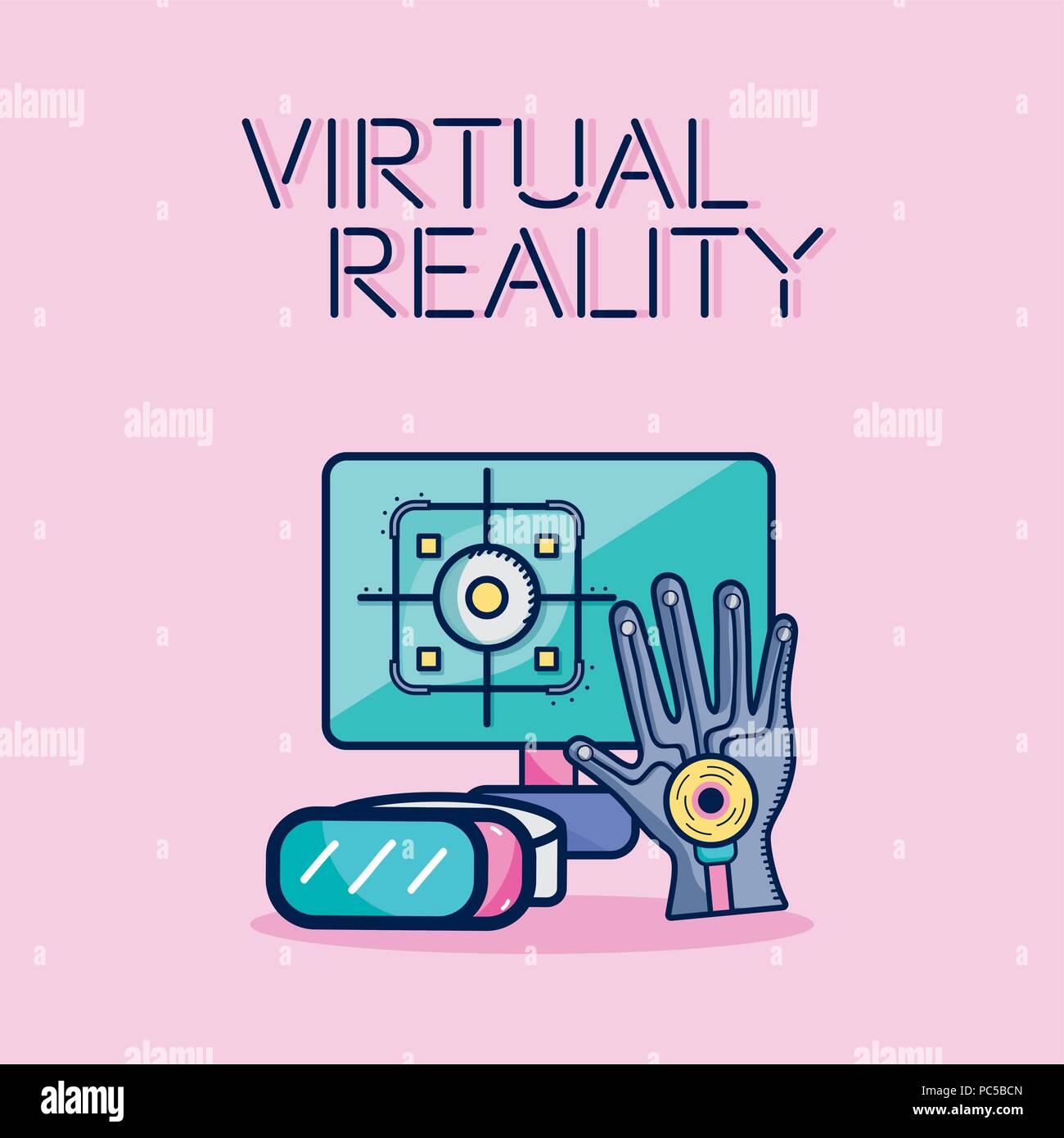 Virtual Reality technology Stock Vector Image & Art - Alamy