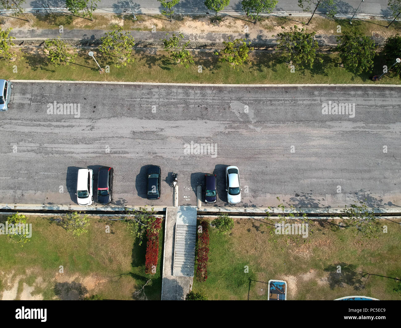 aerial view of parking lots Stock Photo - Alamy