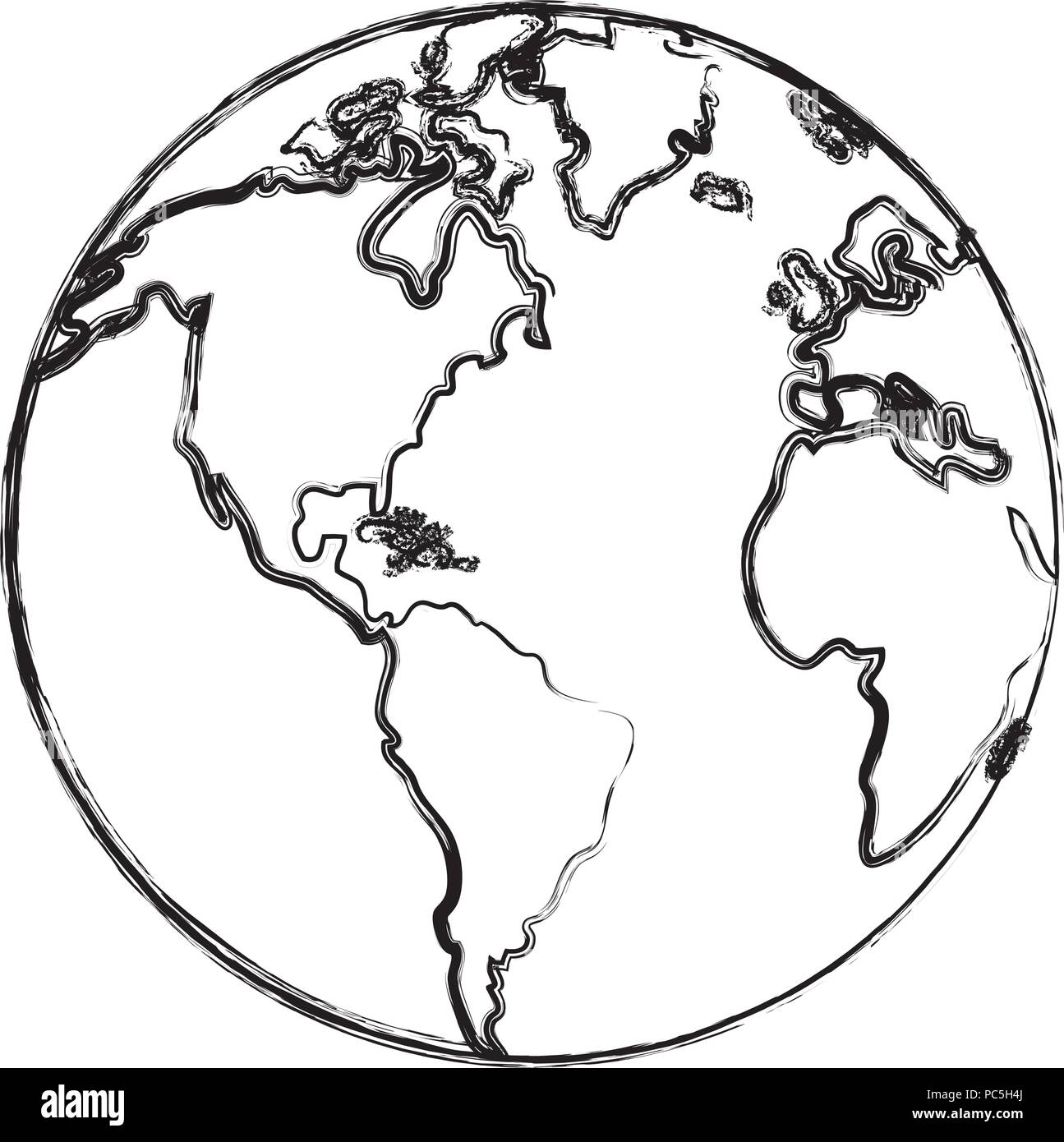 grunge global earth planet geography continent Stock Vector Image & Art ...