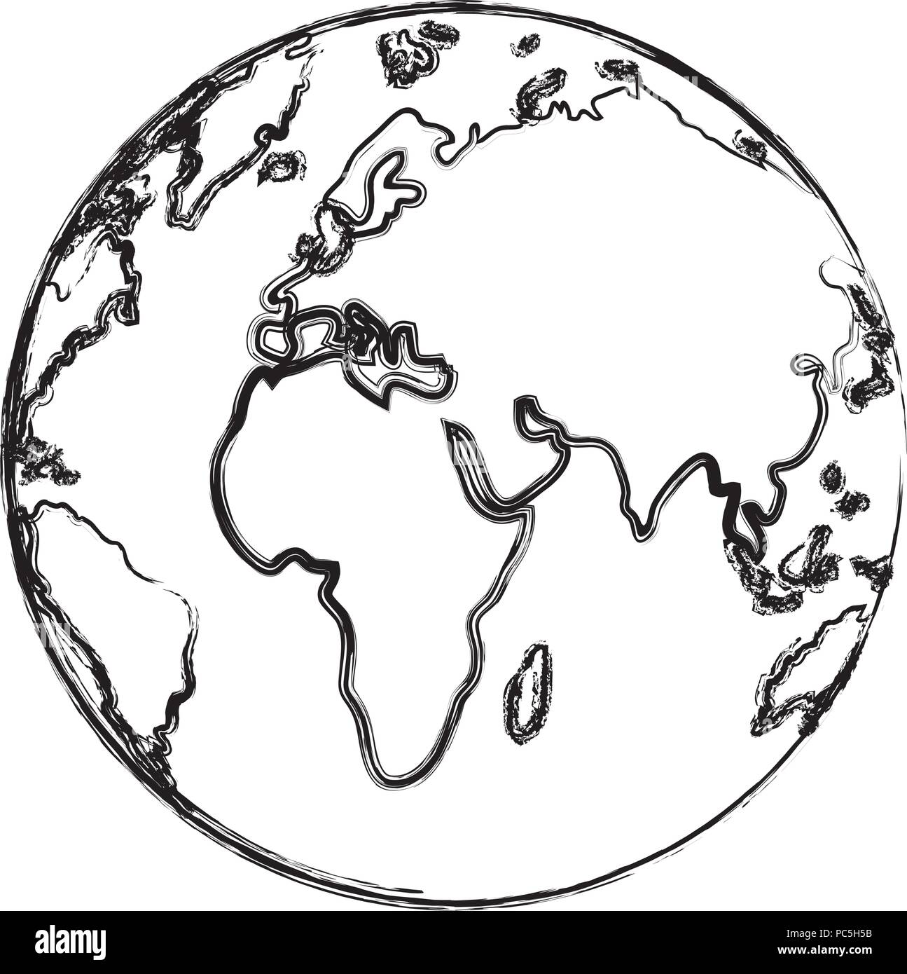 grunge global earth planet geography map Stock Vector Image & Art - Alamy
