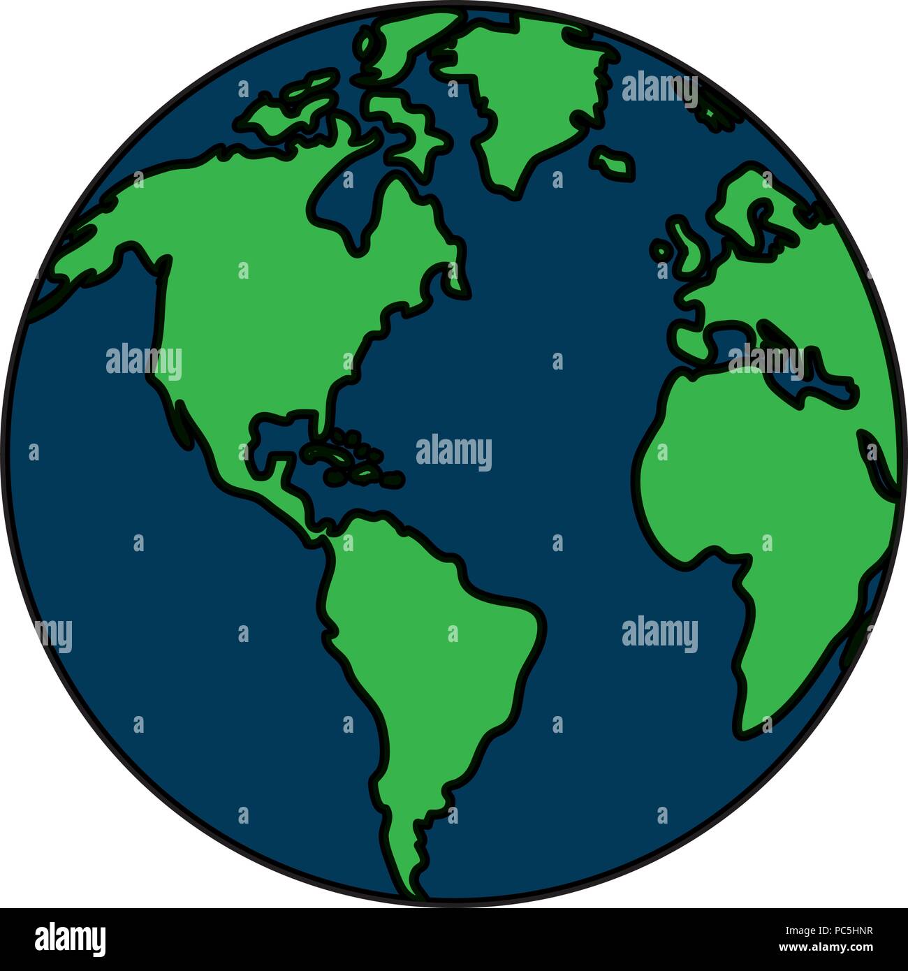 color global earth planet geography continent Stock Vector Image & Art ...