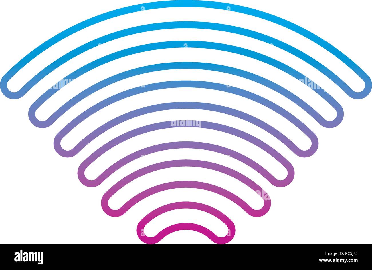 degraded line digital wifi signal connection technology Stock Vector ...
