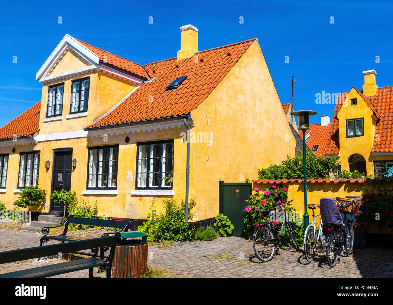 Dragør fishing village near Copenhagen in Denmark has many well ...