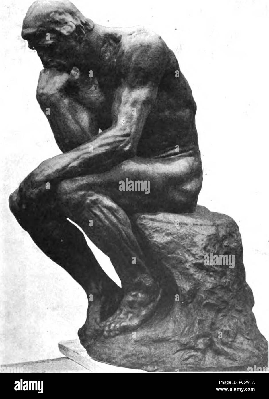 Rodin、noir et blanc Rodin thinker Black and White Stock Photos & Images - Alamy
