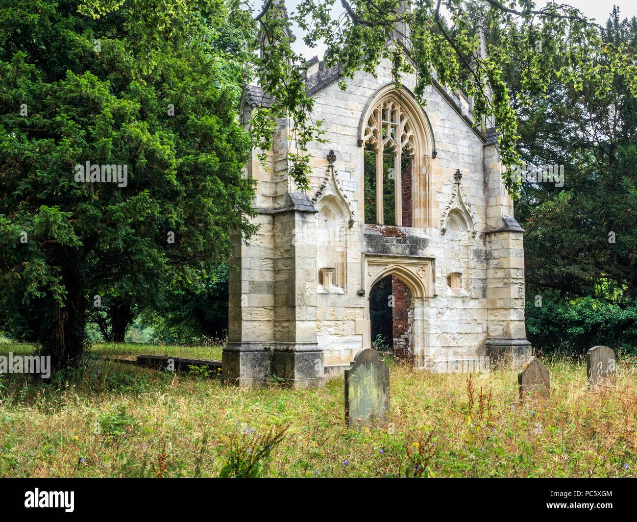 Remains of St Andrews Old Church at Bishopthorpe near York Yorkshire England Stock Photo