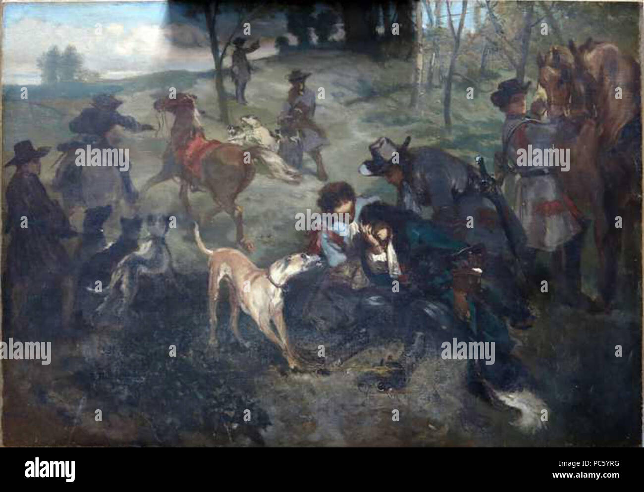 19 Charles Rochussen - Death of General Aylva - SA 4977 Stock Photo