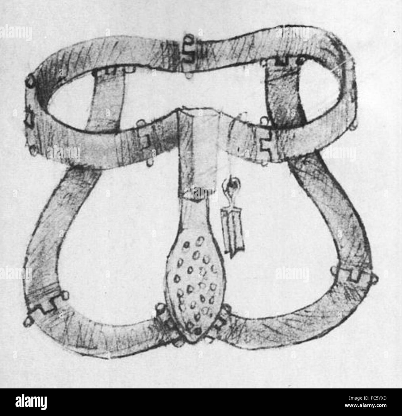Chastity belt. Black and White Stock Photos & Images - Alamy