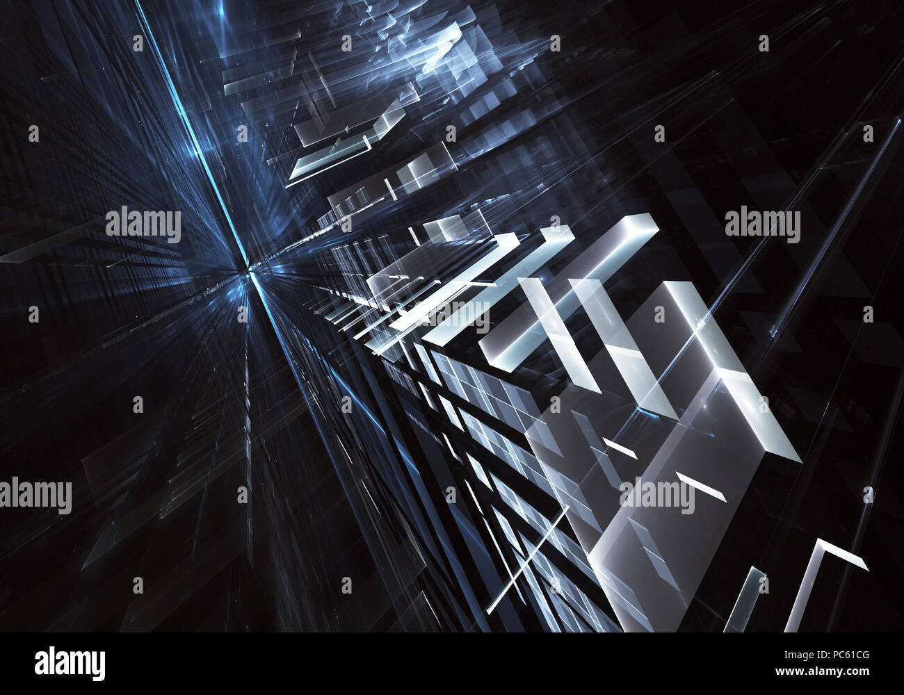 Abstract technology 3D illustration Stock Photo - Alamy