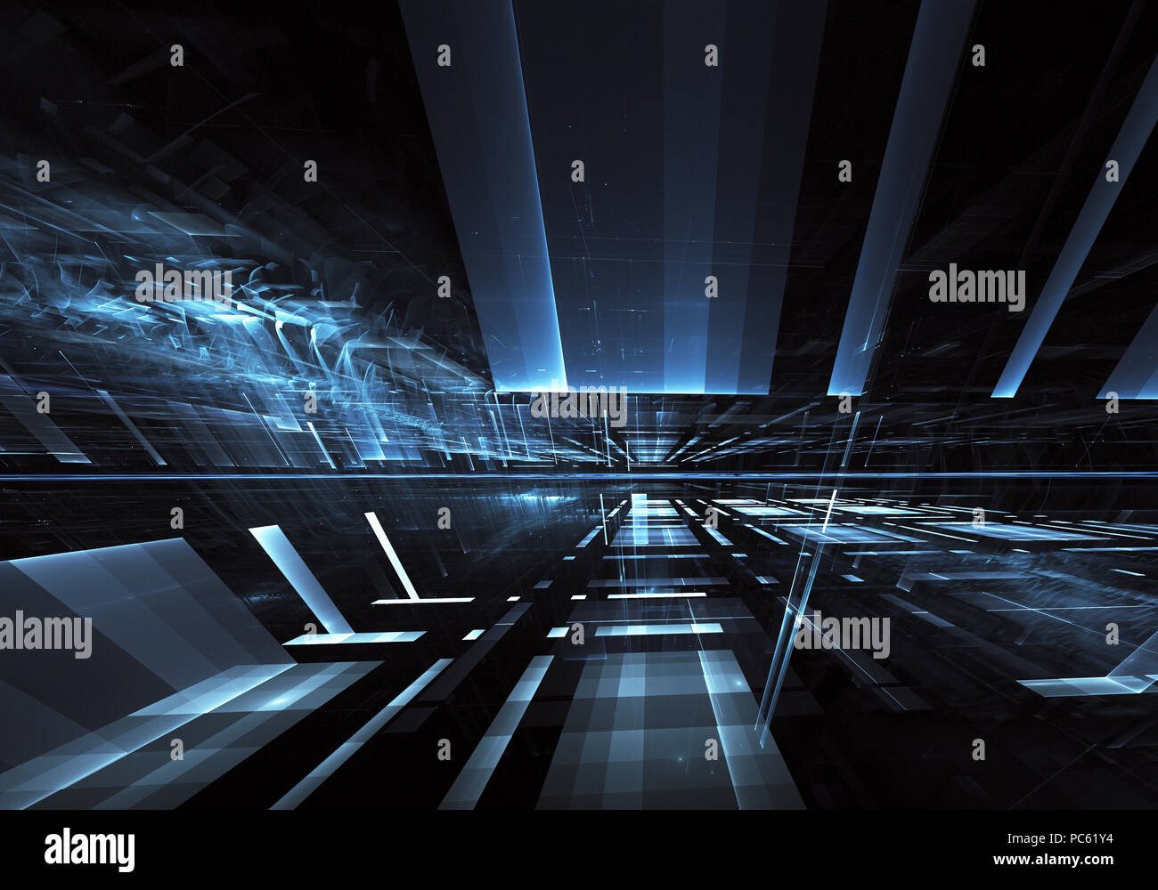 Abstract technology 3D illustration Stock Photo - Alamy