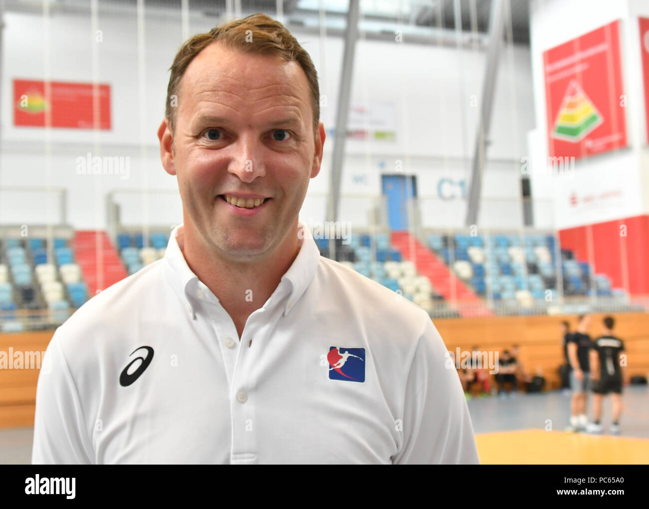 Potsdam, Germany. 31st July, 2018. Handball Training of the Japanese