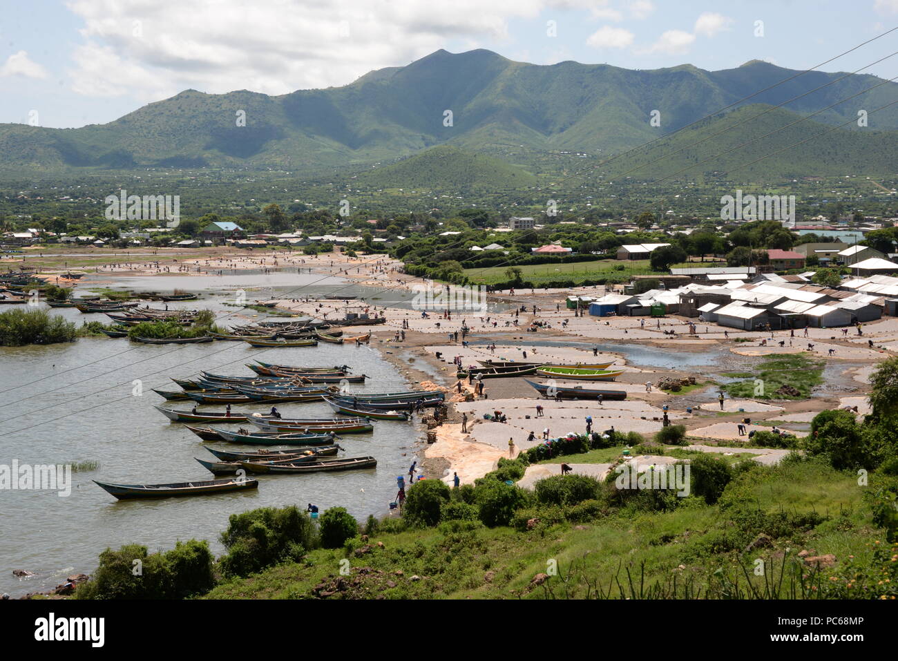 Sindo, Kenya. 03rd May, 2018. At the main beach of Lake Victoria, where