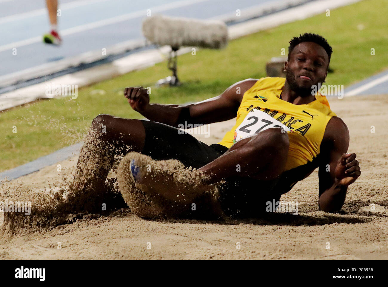 Barranquilla Colombia 31st July 18 Jamaican Ramone Bailey Competes In Long Jump During The 23rd Central American And Caribbean Games 18 In Barranquilla Colombia 31 July 18 Credit Leonardo Munoz Efe Alamy Live News