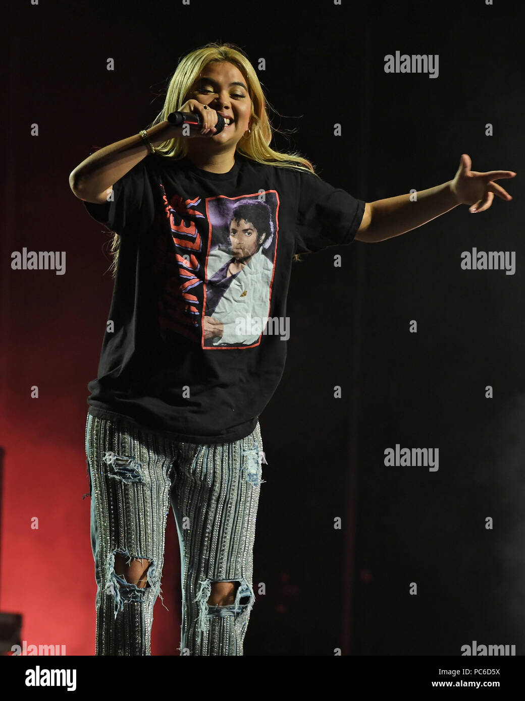 SUNRISE FL - JULY 31: Hayley Kiyoko performs at The BB&T Center on July
