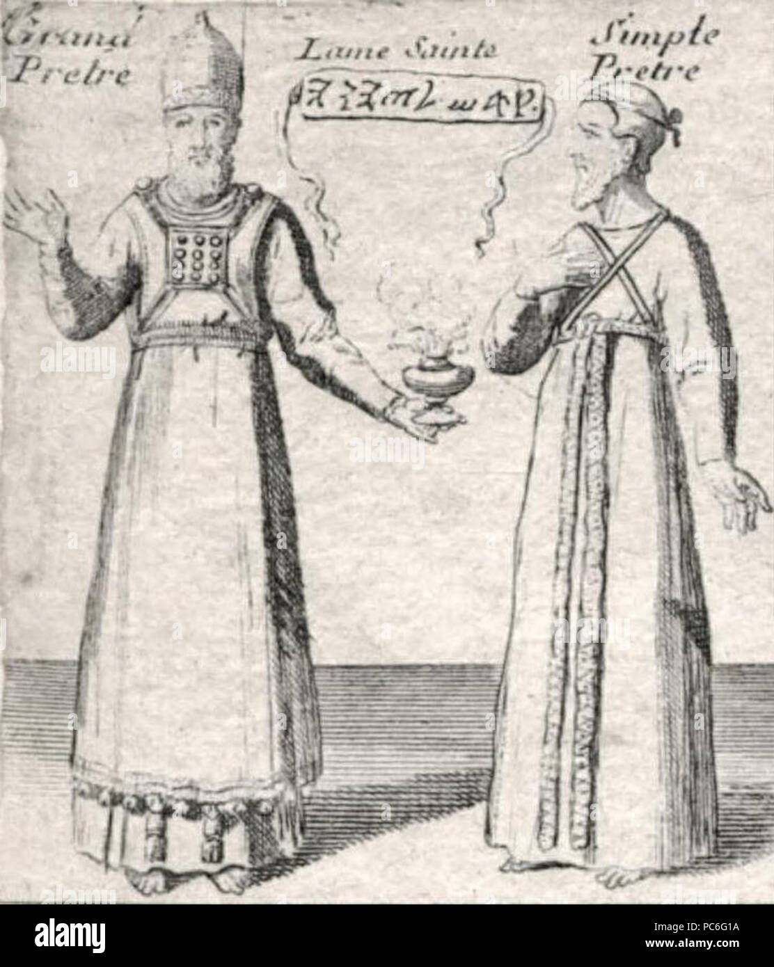 carte du 39 39 Grand Pretre. Simple Pretre. Carte du voïage des Israëlites carte du 39 39 Grand Pretre. Simple Pretre. Carte du voïage des Israëlites