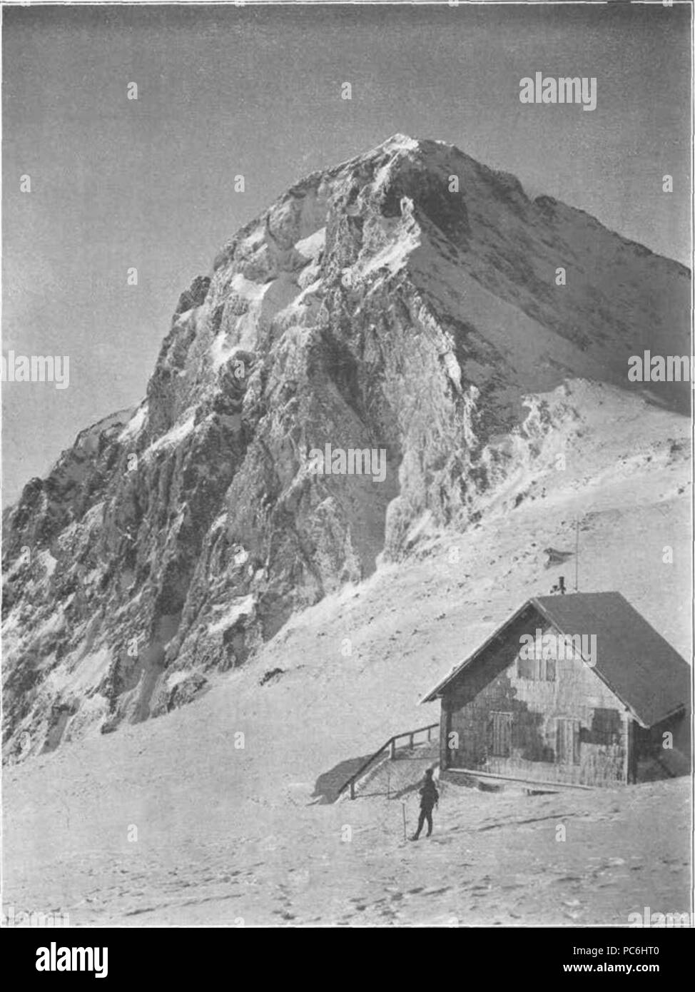 52 Kamniška Koča - Brana 1910 Stock Photo