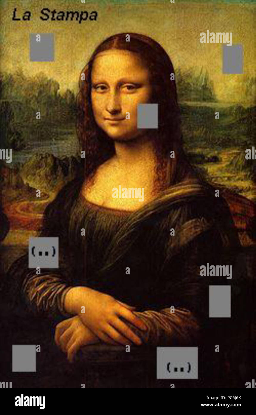 64 Mona Lisa secondary source Stock Photo - Alamy