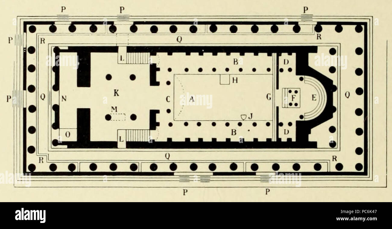 69 Parthenon Byzantine Church Adolf Michaelis 1835 1910 Stock