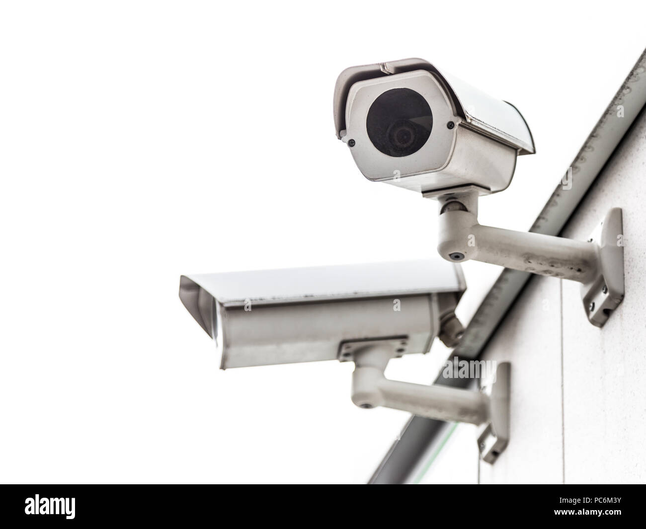 CCTV surveillance security camera video equipment. Stock Photo