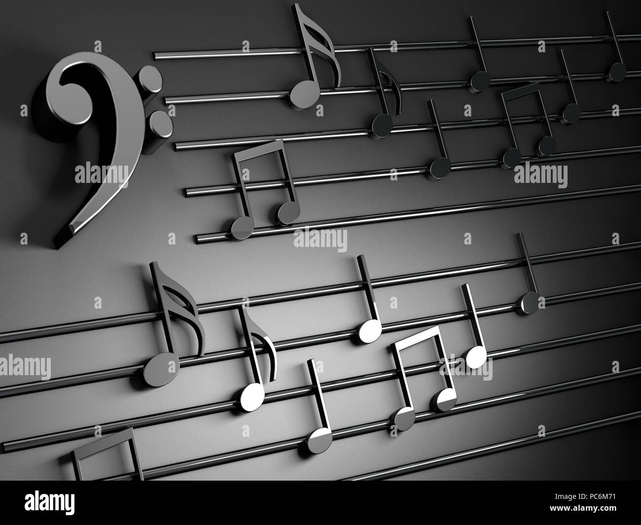 music note background 3d