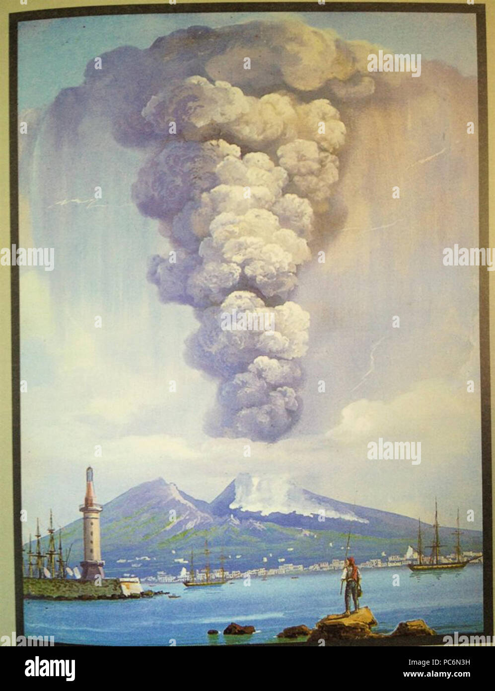 79 Salvatore Fergola - Eruzione del Vesuvio nel 1822 Stock Photo