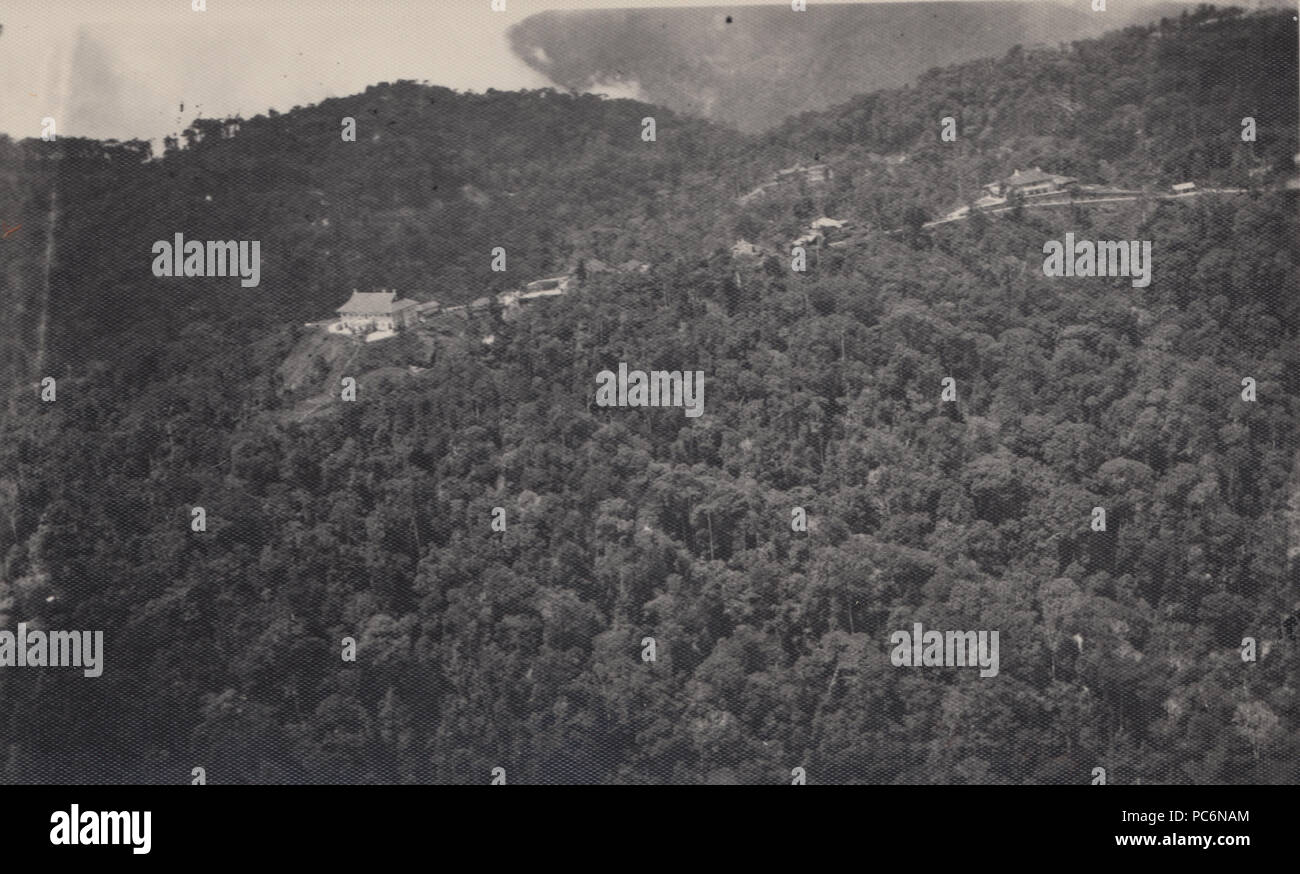 Vintage 1953 Photograph of Fraser's Hill, Malaysia Stock Photo