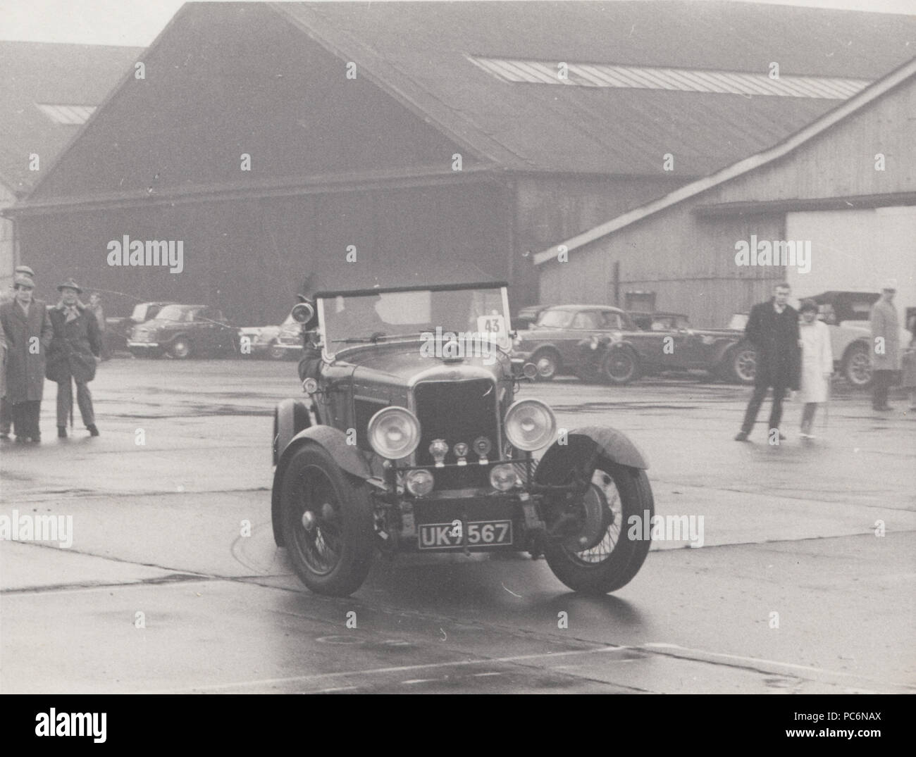 Vintage Photograph of a Sunbeam Motor Car Stock Photo