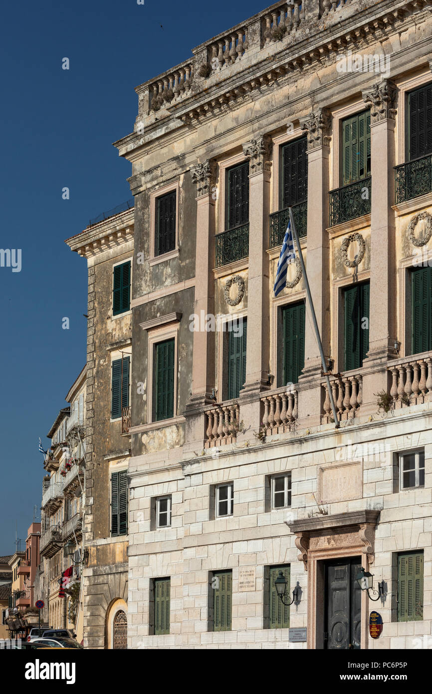 The house where Ioannis Kapodistrias, first Governor of independent Greece  (1827–31), was born in Corfu, Greece Stock Photo - Alamy