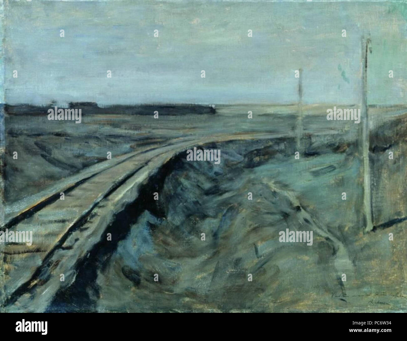 679 Левитан Полотно железной дороги Stock Photo - Alamy