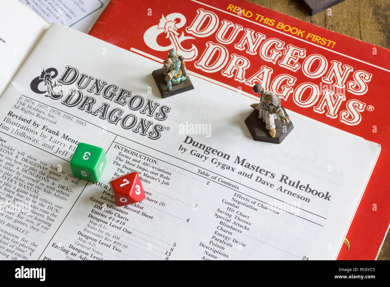 Dungeons and Dragons dungeon masters rule book published as part of a D ...