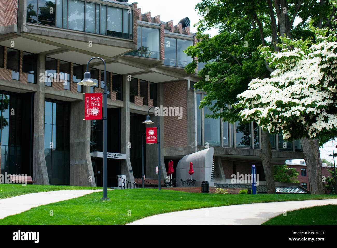 Clark University campus photos. Stock Photo