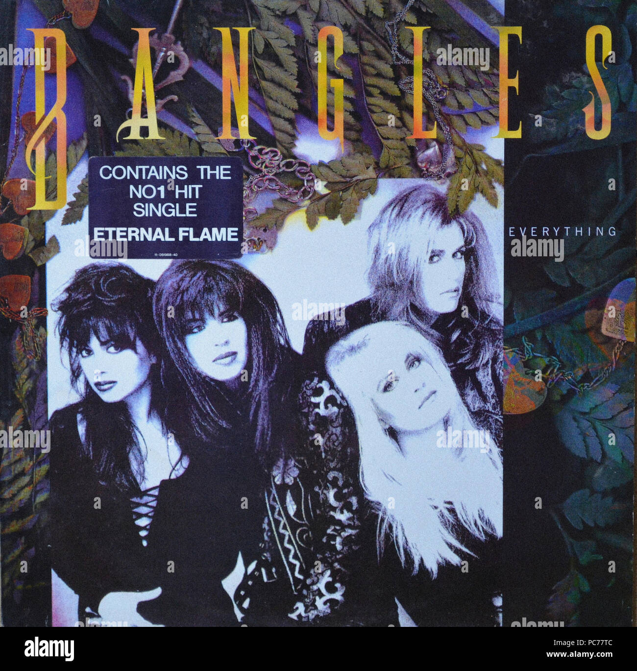 Bangles Everything Vintage vinyl album cover Stock Photo Alamy
