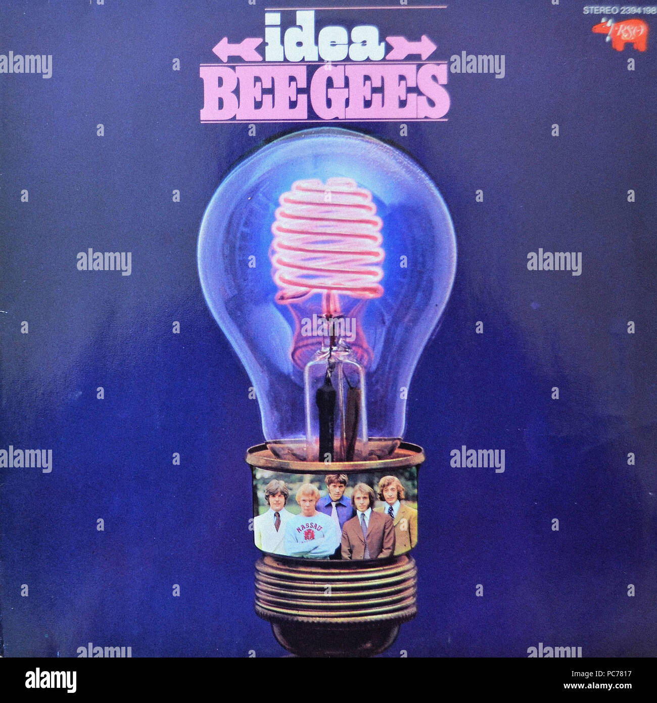 Bee Gees   -  Idea  -  Vintage vinyl album cover Stock Photo