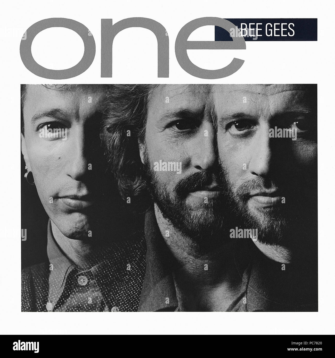 Bee Gees One vintage vinyl cover album (Front Stock Photo Alamy