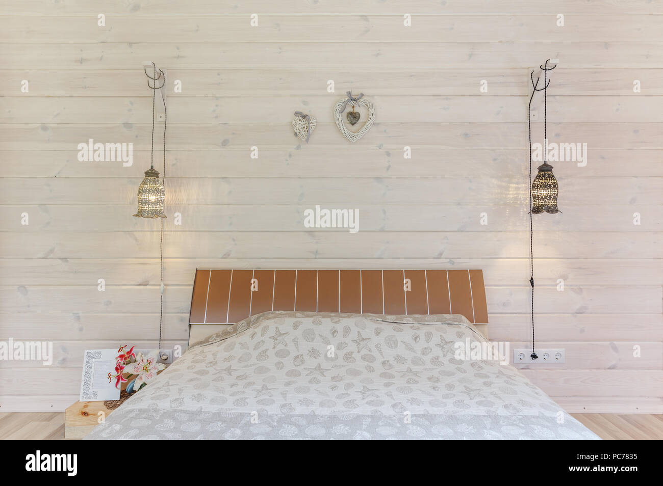 Home And Garden Concept Bright And Comfortable Bedroom