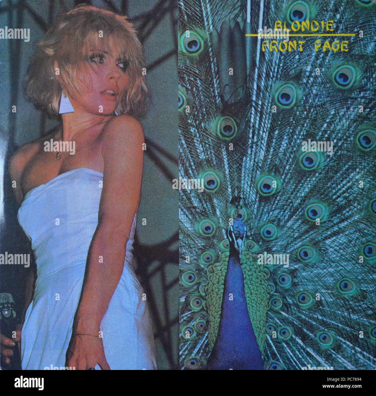 Blondie   -  Front Page  -  Vintage vinyl album cover Stock Photo