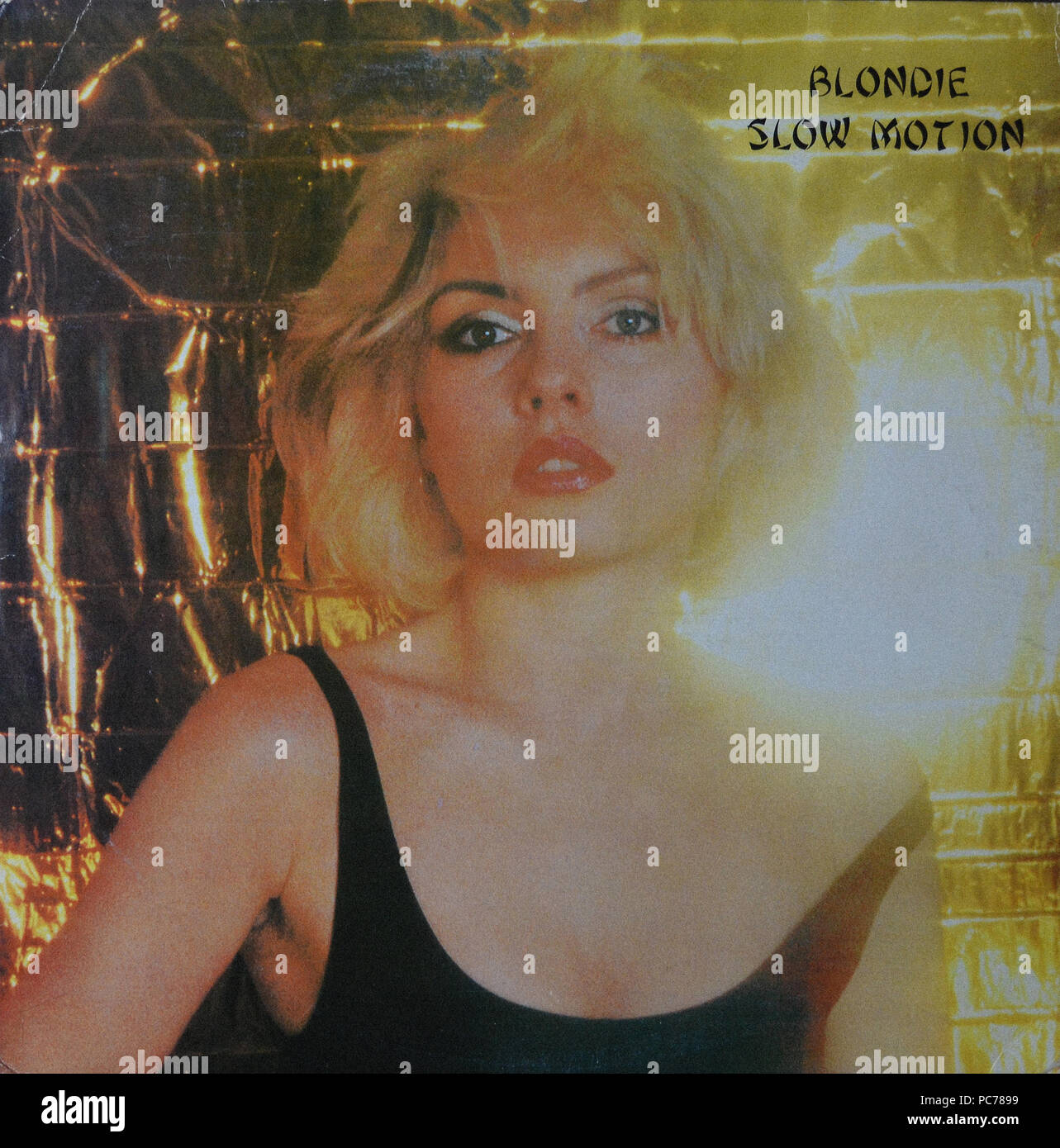 Blondie Slow Motion Vintage vinyl album cover Stock Photo Alamy
