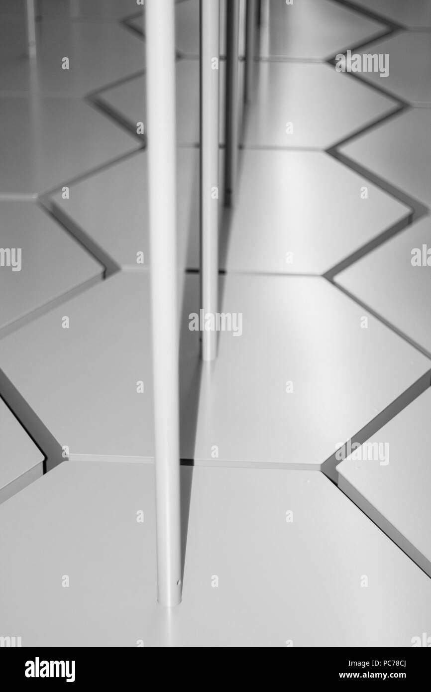 Abstract industrial zigzag pattern sharpness gradient backdrop Stock Photo