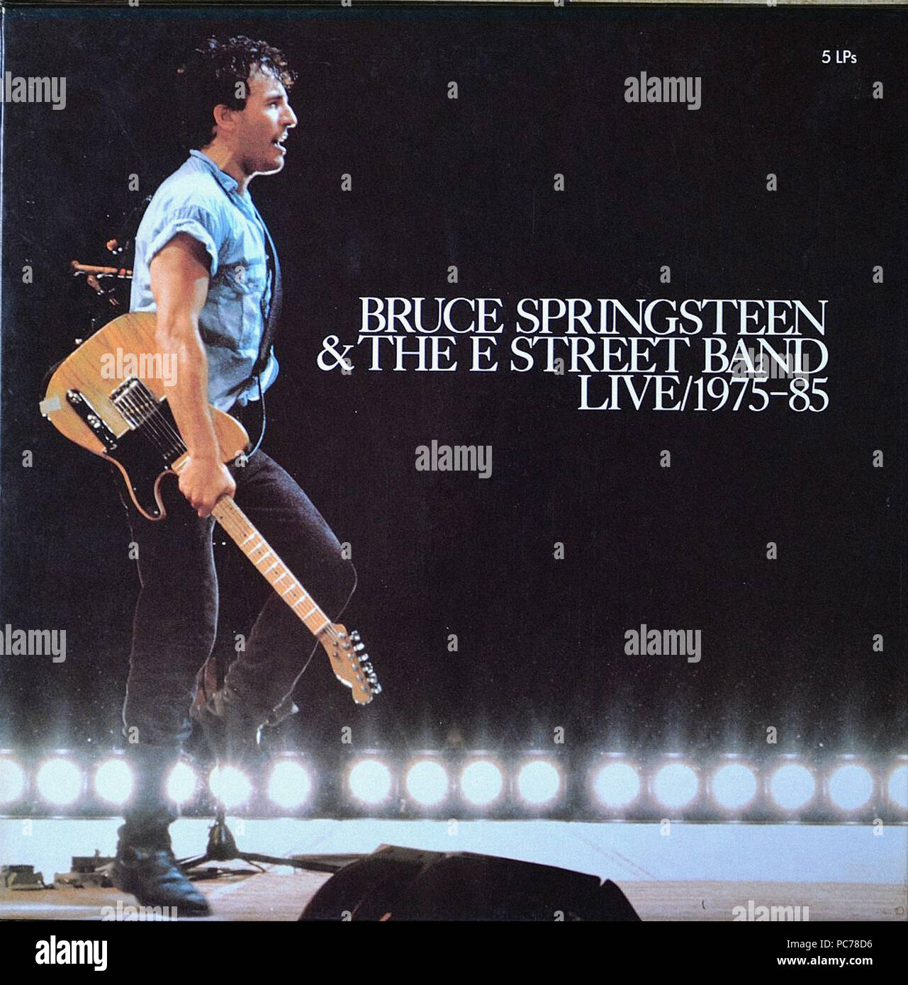 Bruce Springsteen & The E Street Band Live 197585 Vintage vinyl album cover Stock Photo Alamy