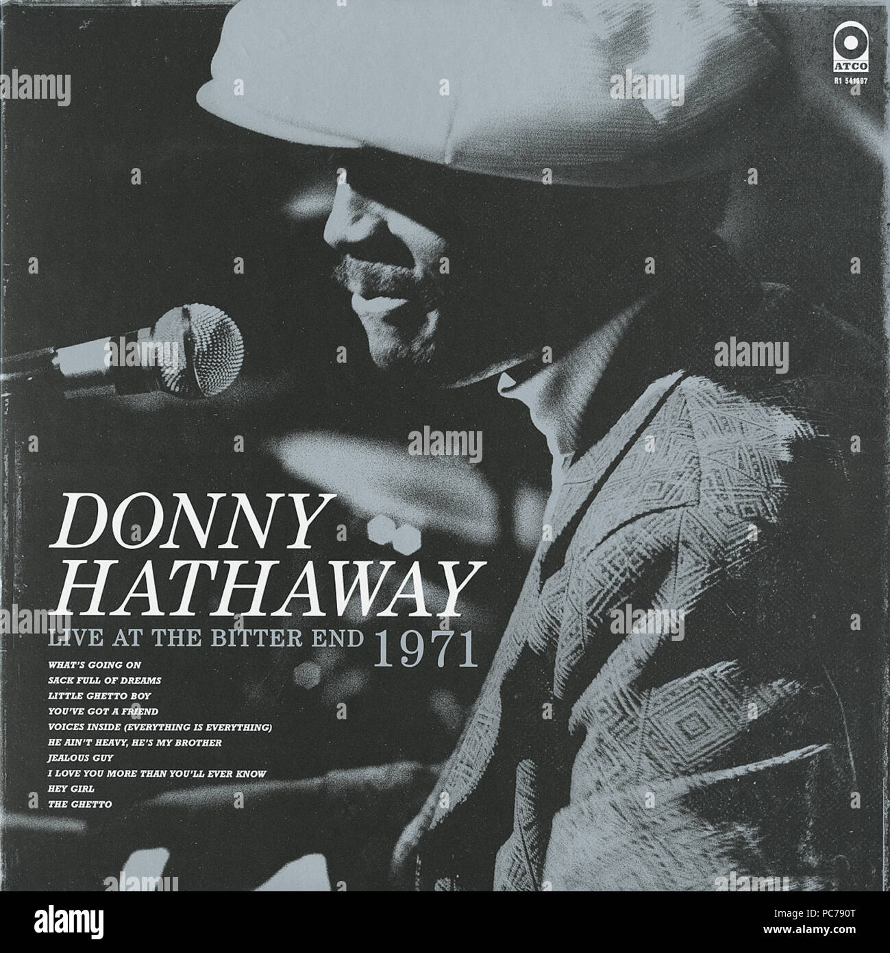 Donny Hathaway – Live at the Bitter End 1971  -  vintage vinyl cover album (Front) Stock Photo