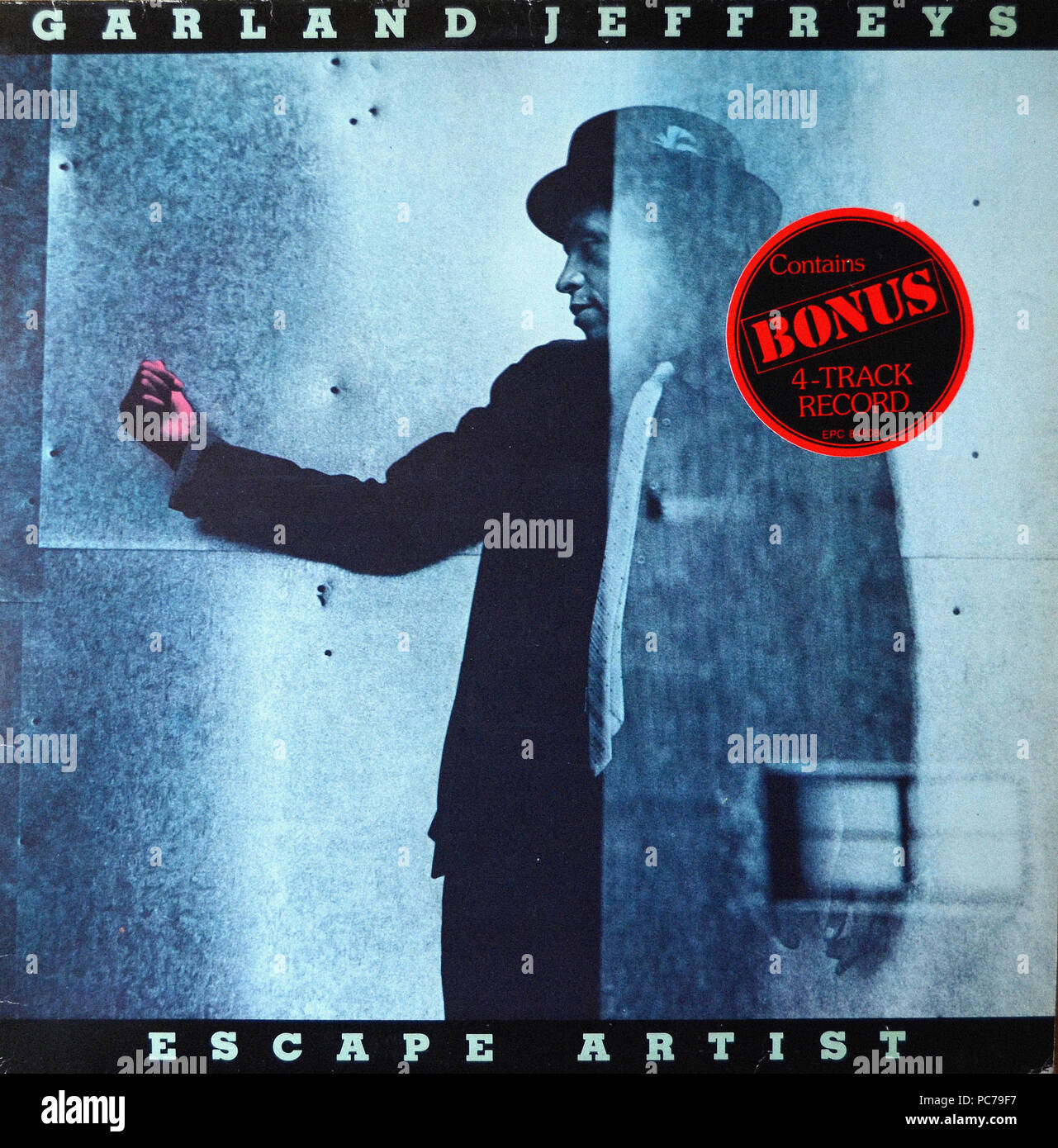 Garland Jeffreys Escape Artist Vintage vinyl album cover Stock
