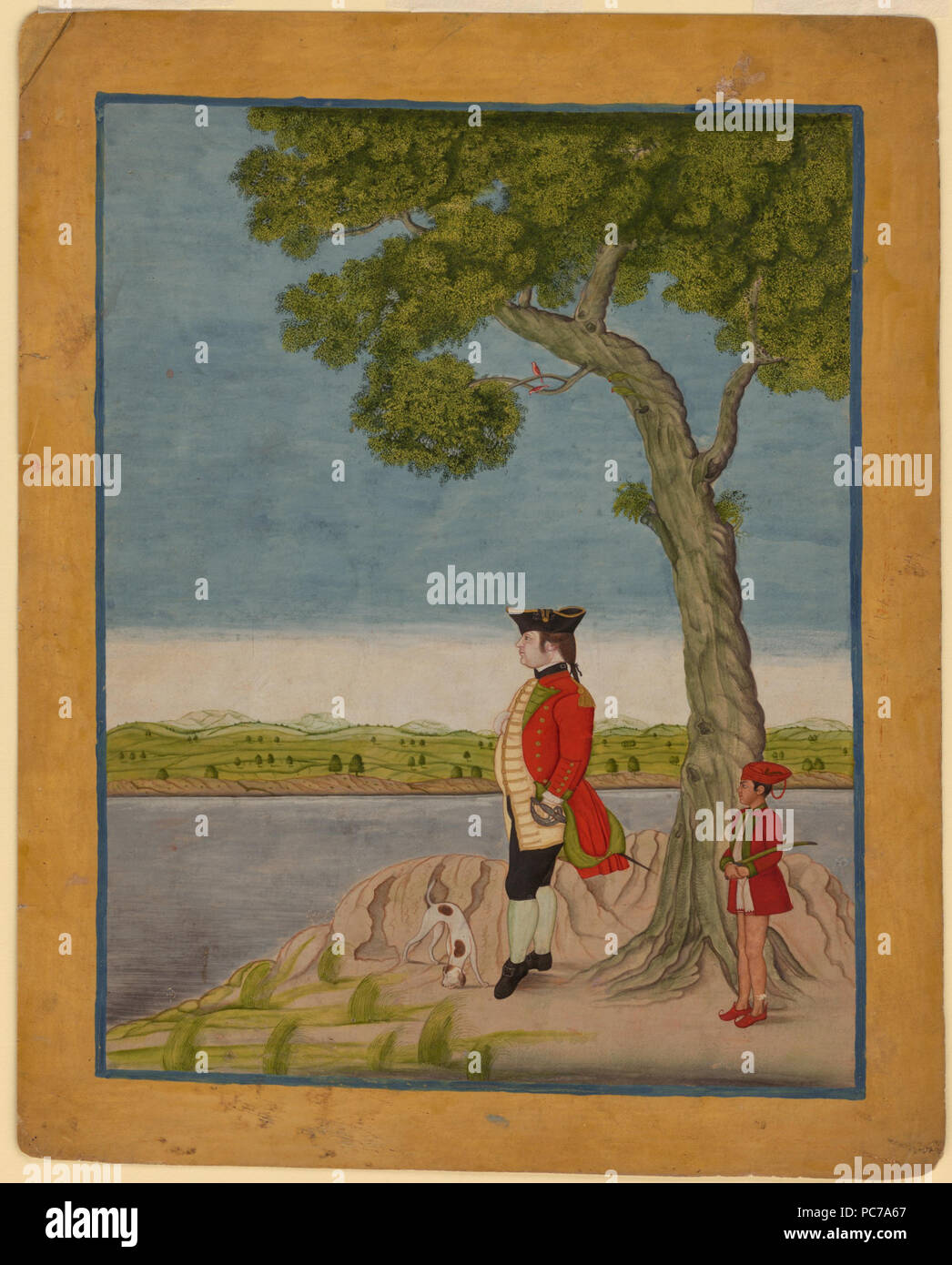 20 A military officer of the East India Company Stock Photo Alamy