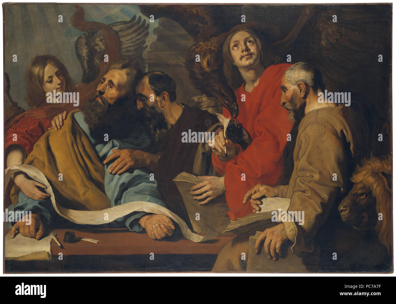 86 The Four Evangelists (Pieter Claesz Soutman) - Nationalmuseum - 17293 Stock Photo