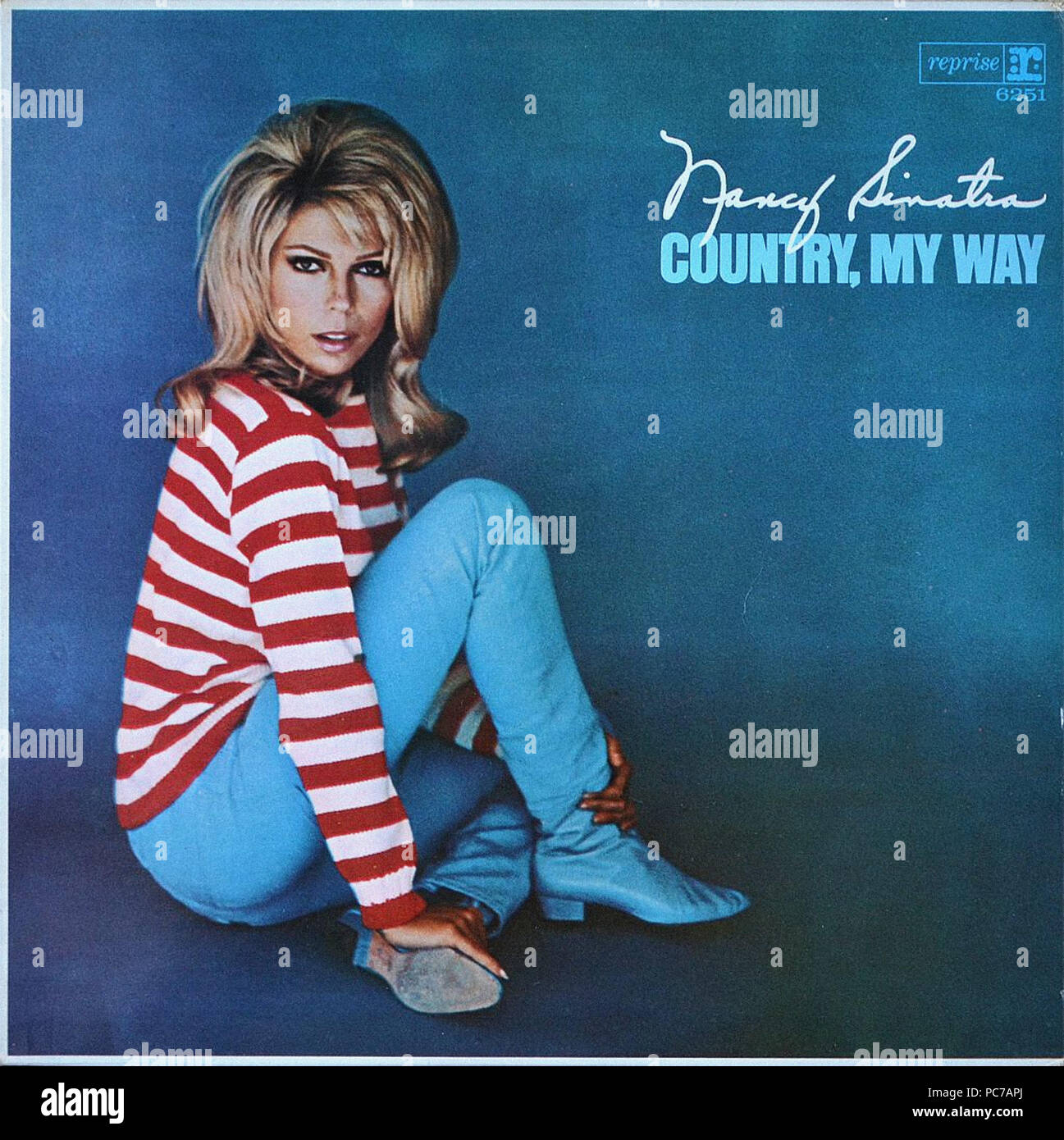 Nancy Sinatra   -  Country My Way  -  Vintage vinyl album cover Stock Photo